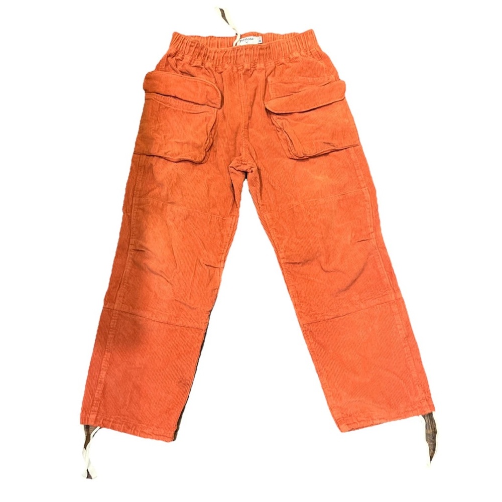 Paratodo Orange Corduroy  Baggy Jogger Pants Size XL (38” X 30”)